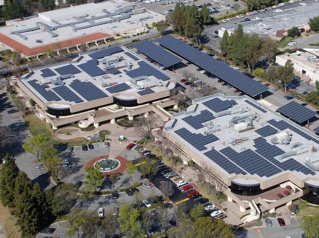 Hệ thống năng lượng mặt trời thương mại CA Santa Clara-2.6MW